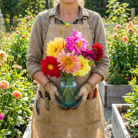 Showpiece Double Mix, Dahlia Seeds
